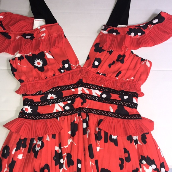 LEA COLLECTION CLASSIC Cold Shoulder Floral Dress - Picture 13 of 13